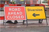 Road closed notice - School Lane, Shipley